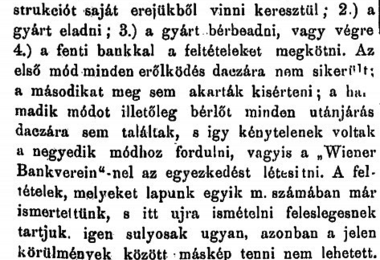 Győri Közlöny 1889. január 20. - Tudósítás a Wiener Bankverein-nel létrejött megállapodásról