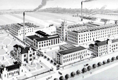 A gyár 1905 körül