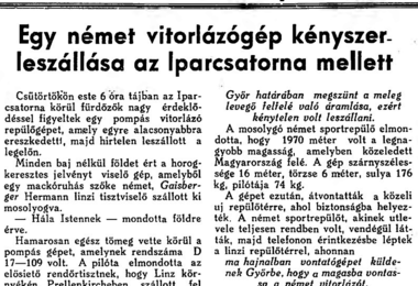Győri Nemzeti Hírlap, 1938. augusztus 5. 