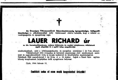 Győri Nemzeti Hírlap, 1944. február 11. 