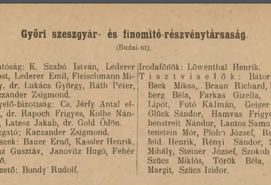 Győr szab. kir város …  címtára az  1940. évre